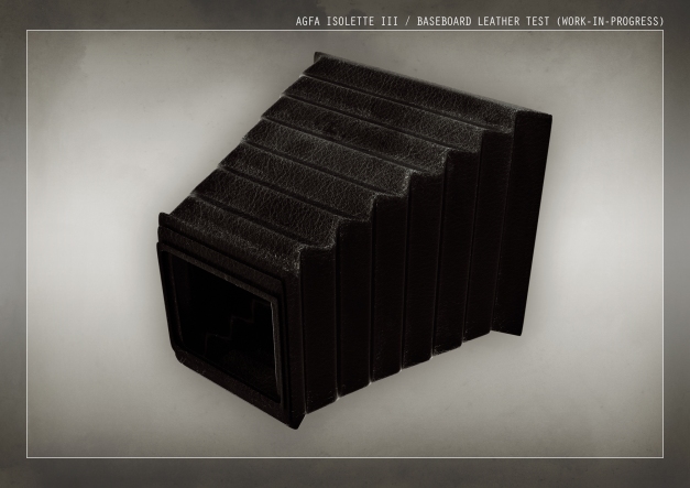 Agfa Isolette III - Baseboard leather test